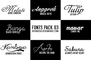 Fonts Pack 03