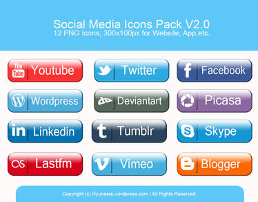 Social Media Icons Pack V2.0