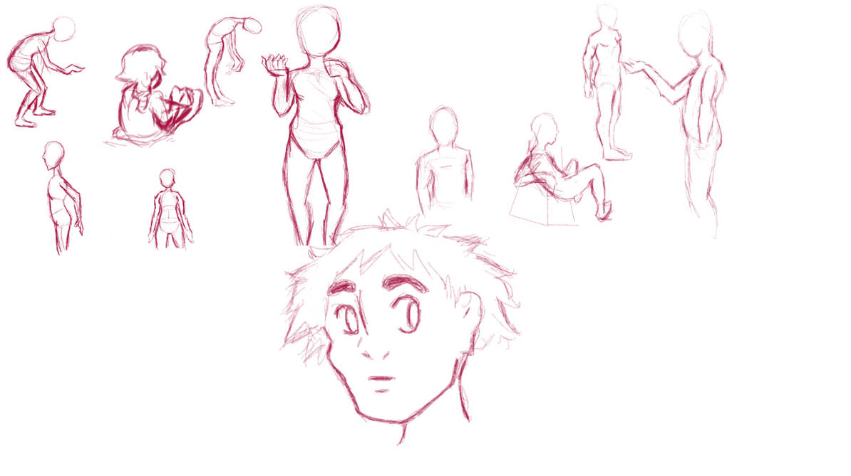 Anatomy Practice by jadedpintobean on DeviantArt