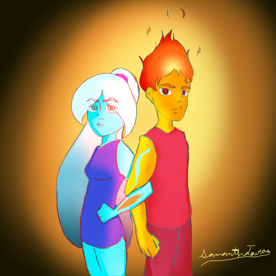 Fire Boy and Water Girl Poster Thingy by jadedpintobean on DeviantArt