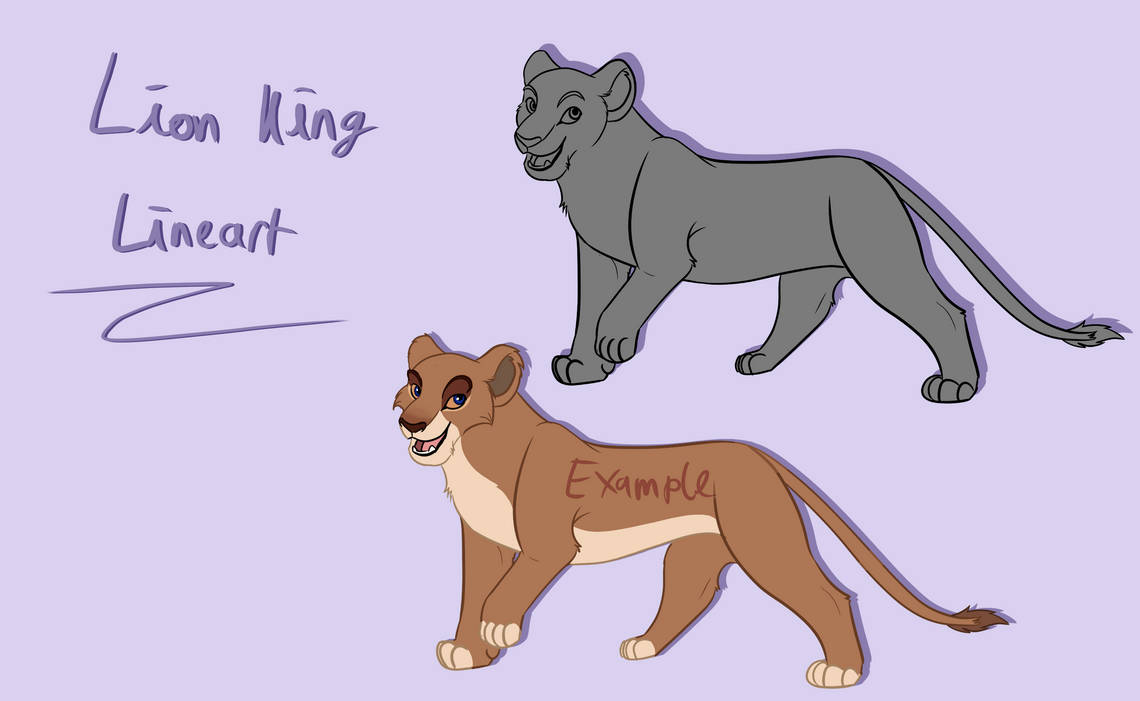 FTU | The Lion King Styled LineArt