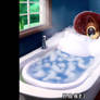 Sally Acorn In A Bubble Bath 