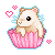 Hamster Cupcake.