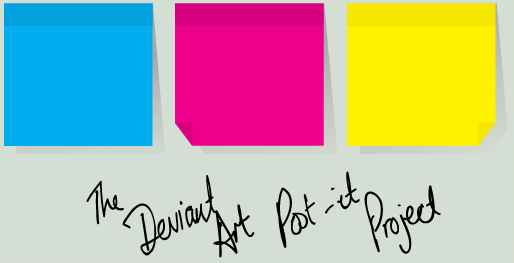 The dA Post-It Project