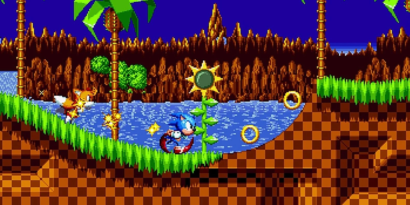 Steam-værksted::Sonic running through Green Hill Zone