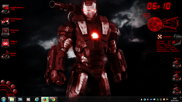 Iron Man Rogers1967 Rainmeter