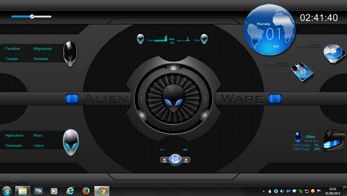 rainmeter alienware rainmeter alienware