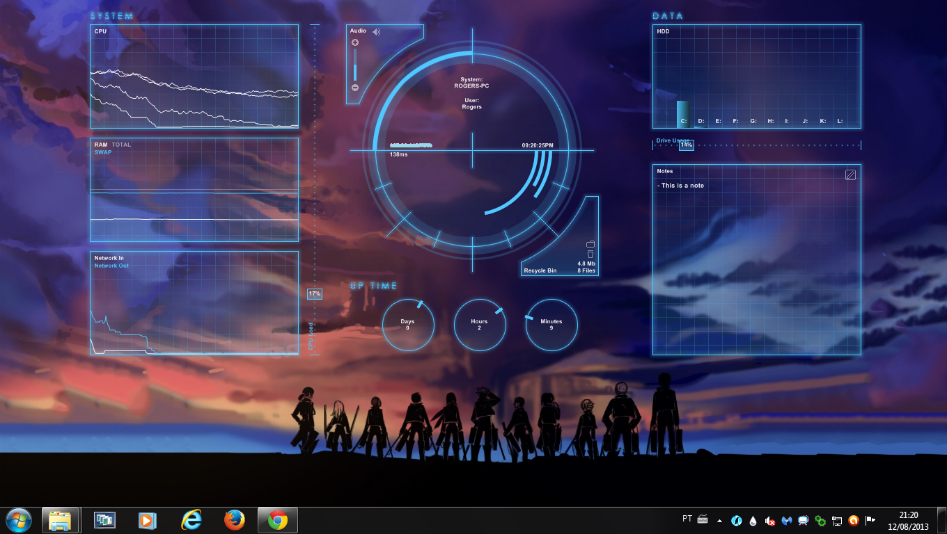 Blue Life Rogers1967 Rainmeter