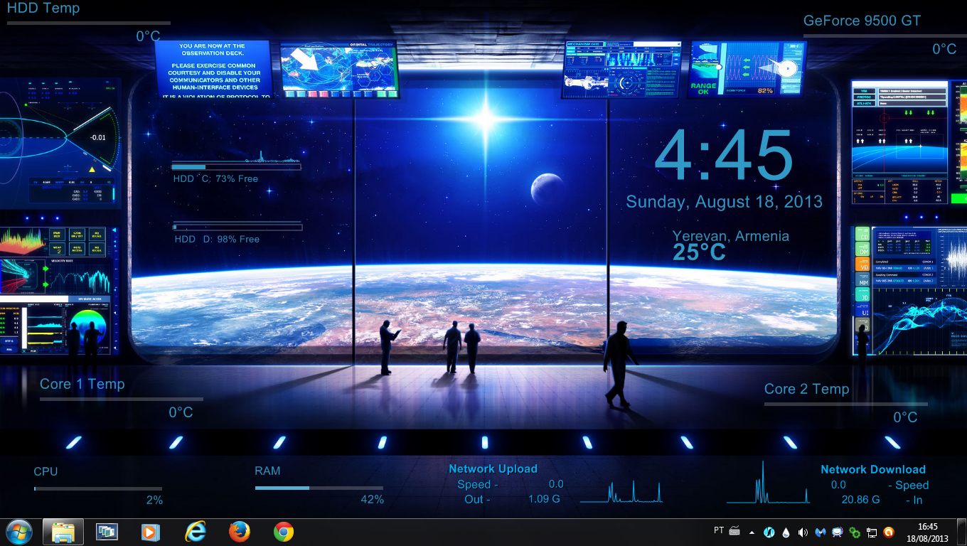 Space Control Rogers1967 Rainmeter by Rogers1967