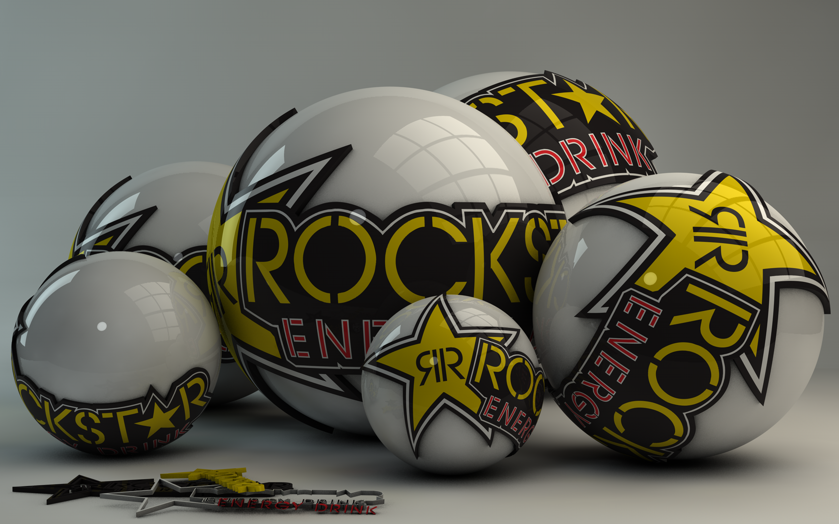 Rockstar Energy Drink Logo Balls