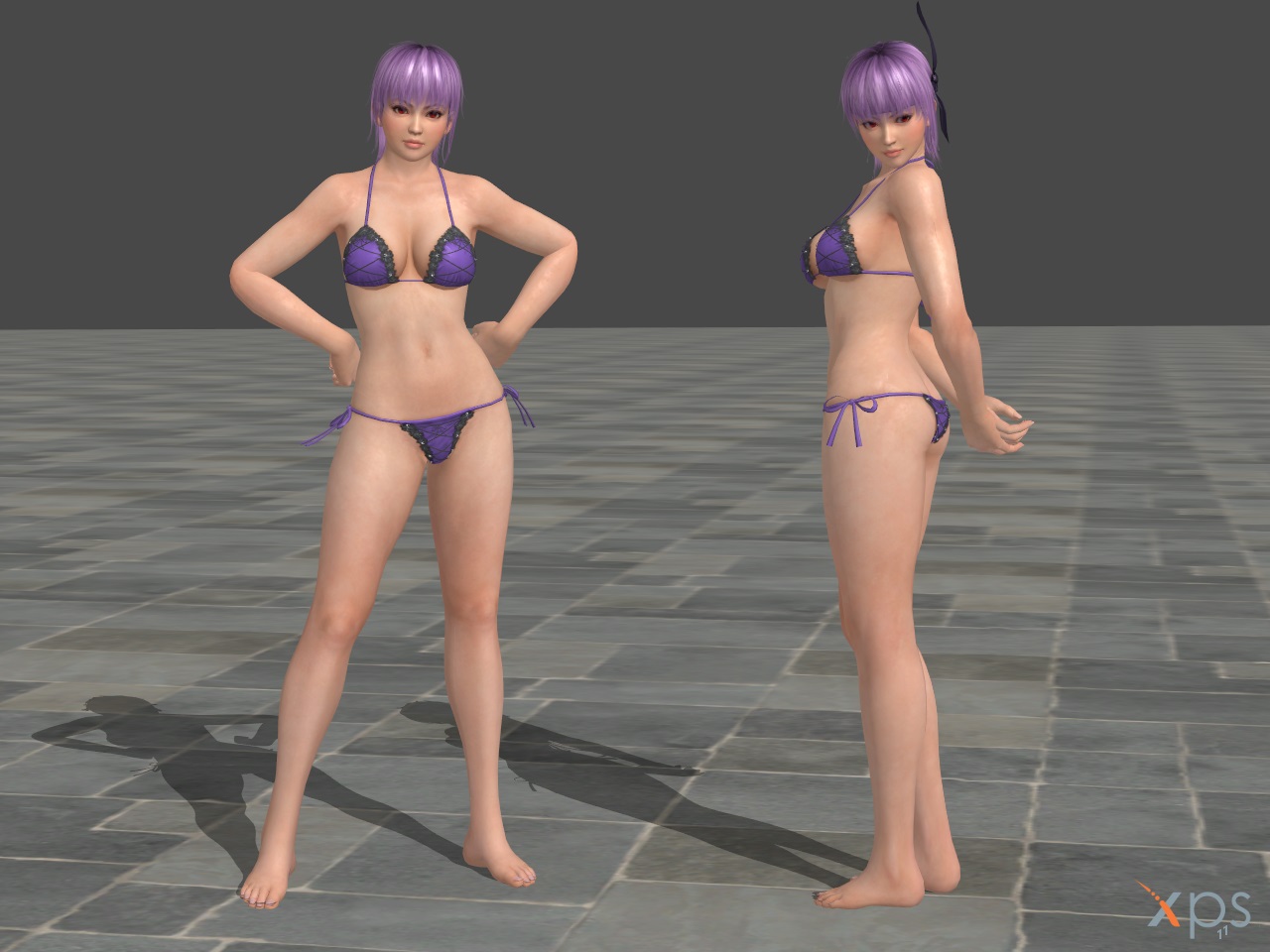 1/6 Dead Or Alive Ayane in V Front V Back Swim Suit @Unpainted Resin Model Kit@ 