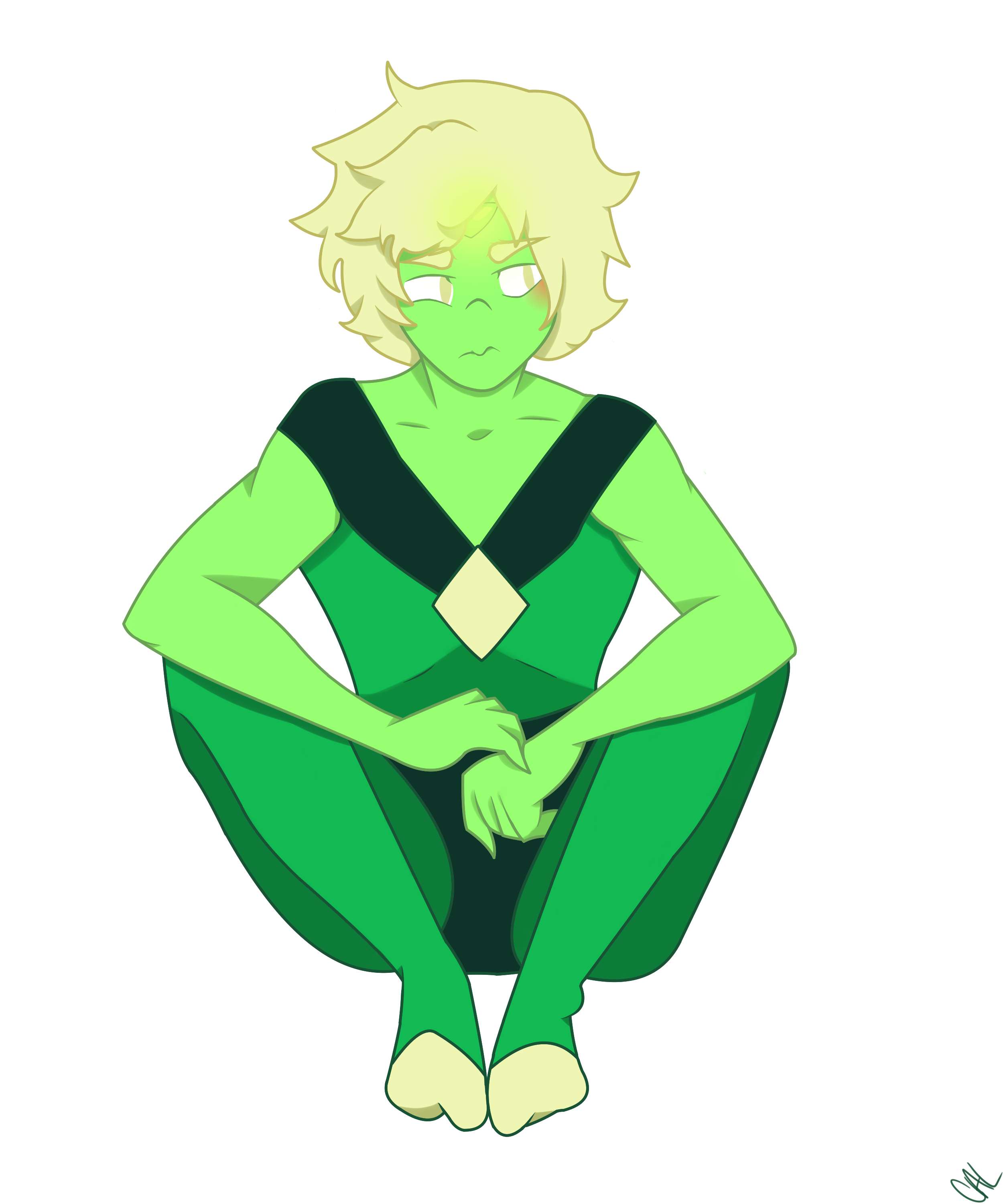 Male Peridot! by AcrylicasWater on DeviantArt