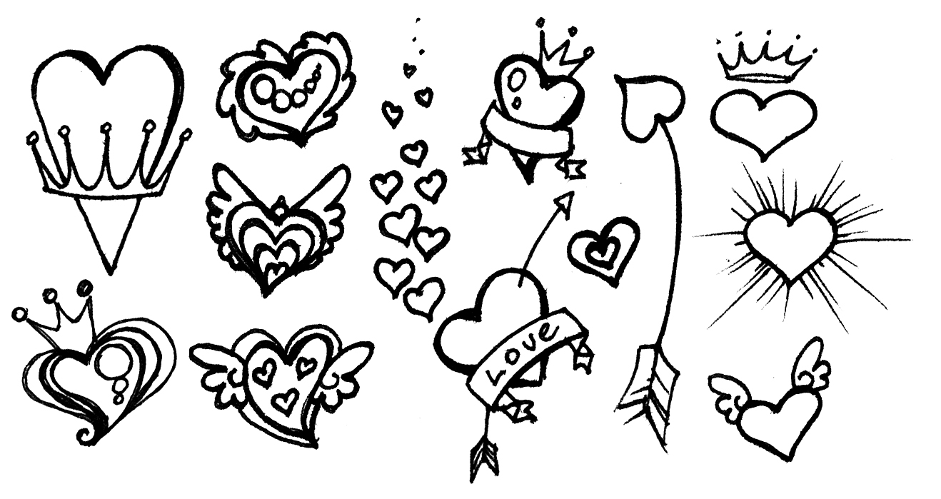 cheese hearts brushes