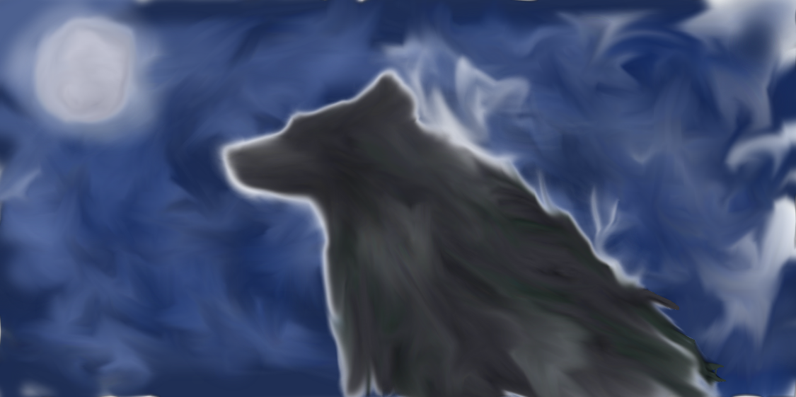 wolf in the night by monstercatlover on DeviantArt