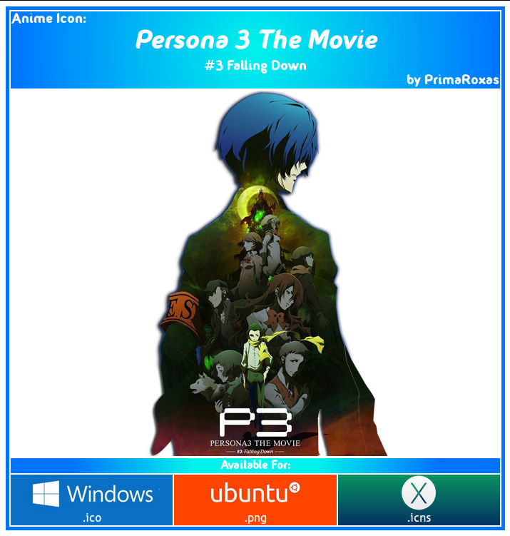 Persona 3 The Movie 3 Falling Down Anime Icon By Primaroxas On Deviantart