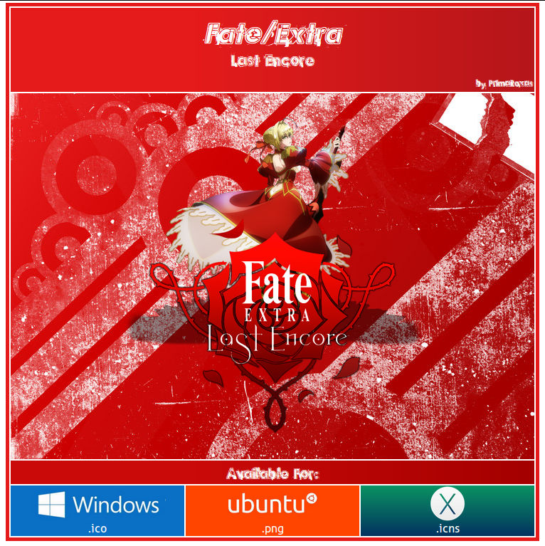 Fate Extra Last Encore Anime Icon By Primaroxas On Deviantart