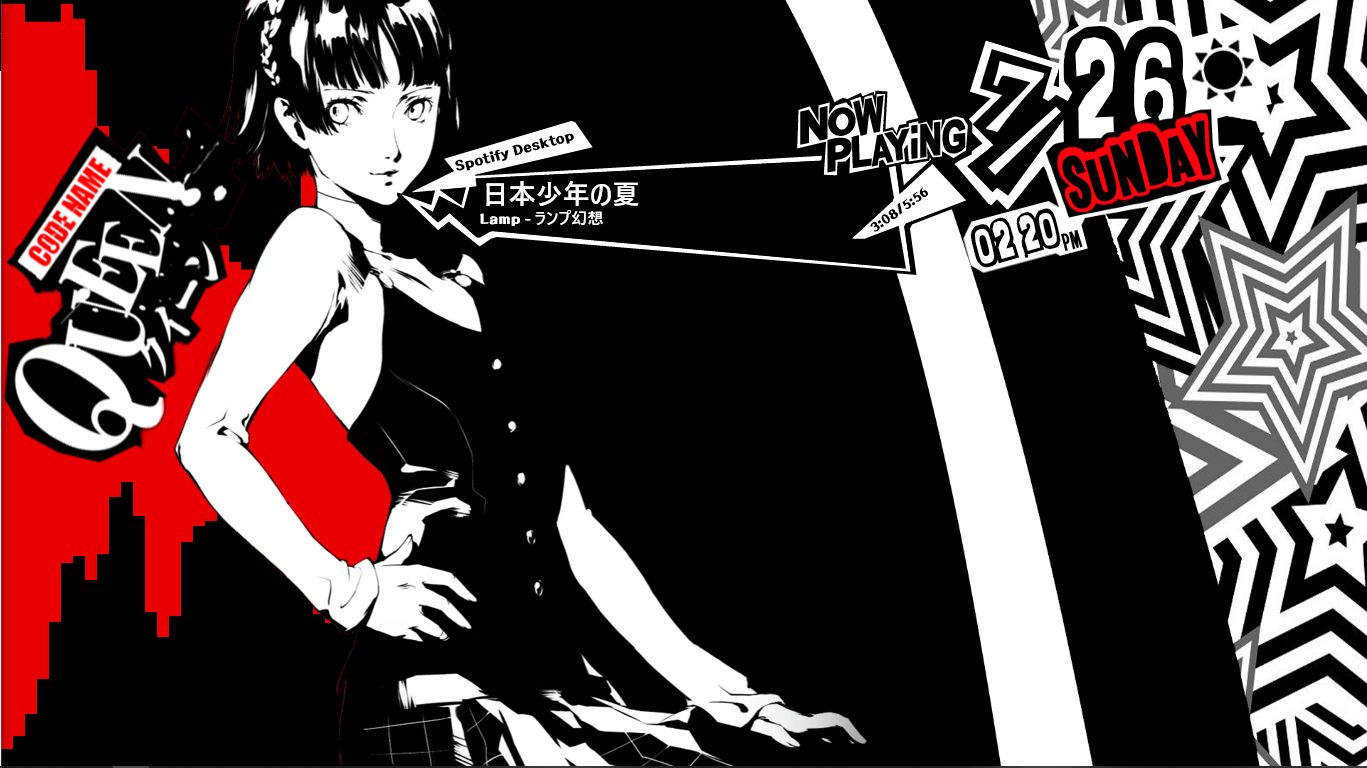 persona 5 rainmeter skins persona 5 rainmeter skins