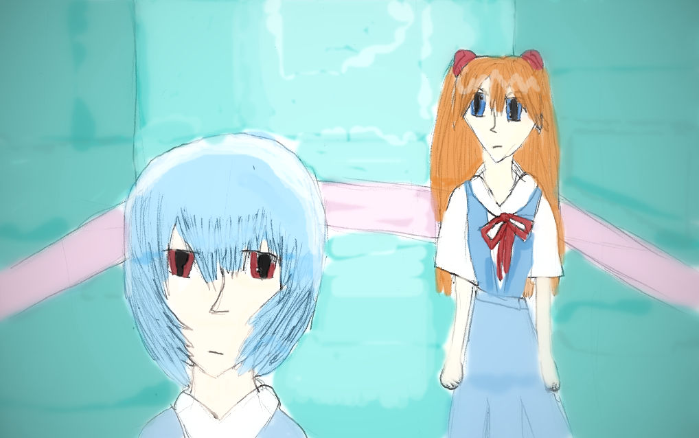 Neon Genesis Evangelion episode 22 elevator scene by 