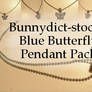 Blue butterfly pendant pack