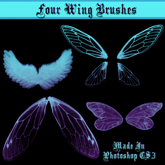 Four Wing Brushes