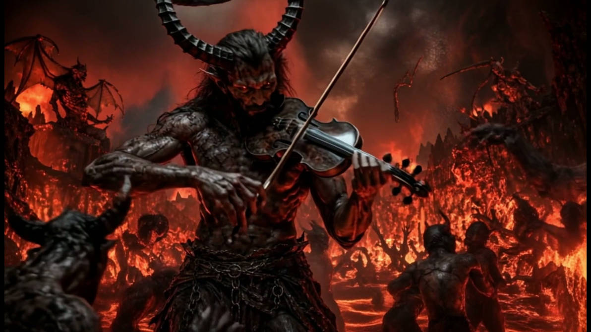 Devil plays the violin