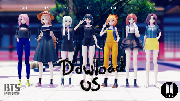 [MMD] Bts Girl Ver._2 { Run Era}