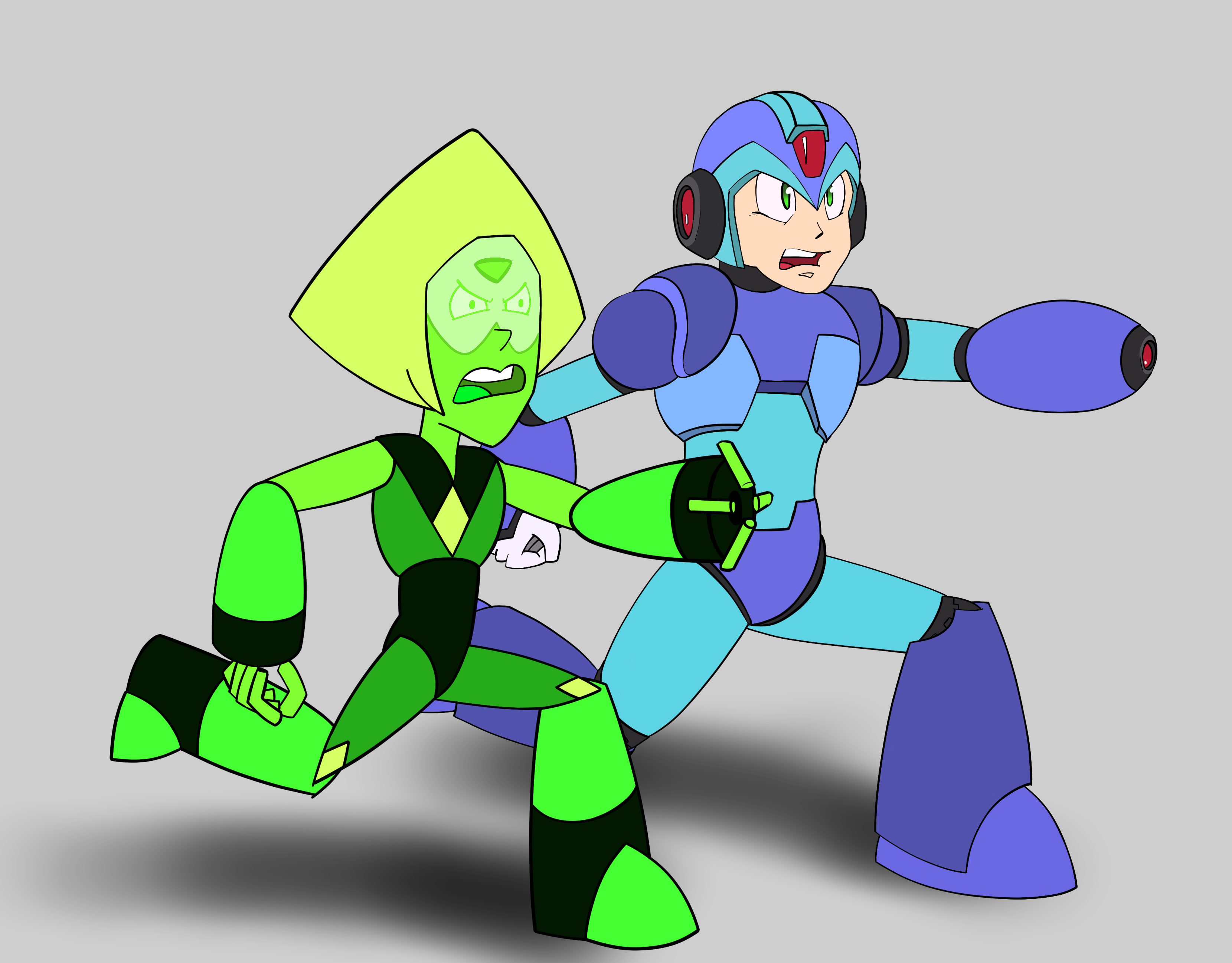 Megaman X w/ Peridot the unstoppable duo by liokazar on DeviantArt