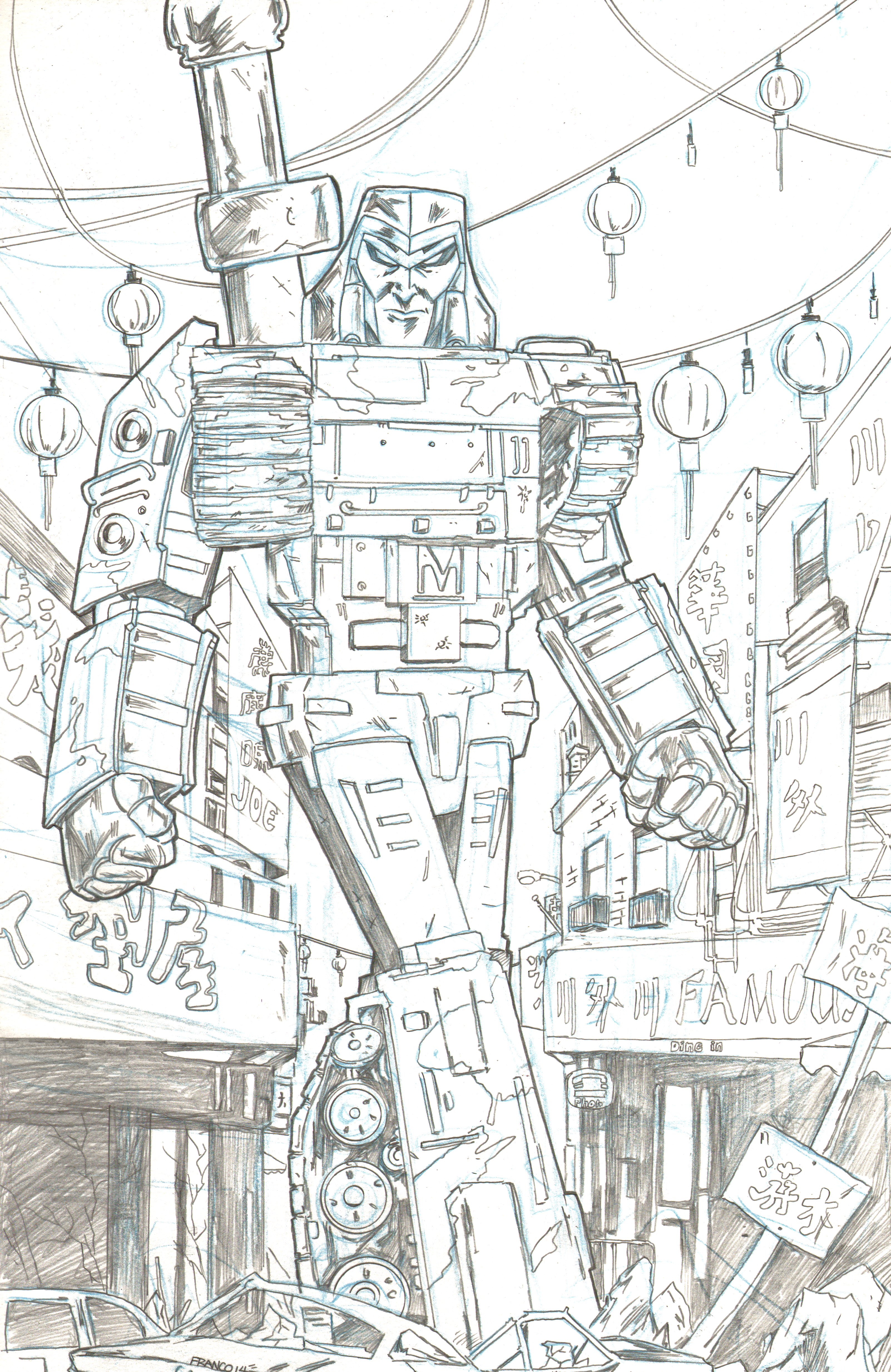 Transformers G2 Megatron pencils