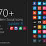 Modern Social Media Icons