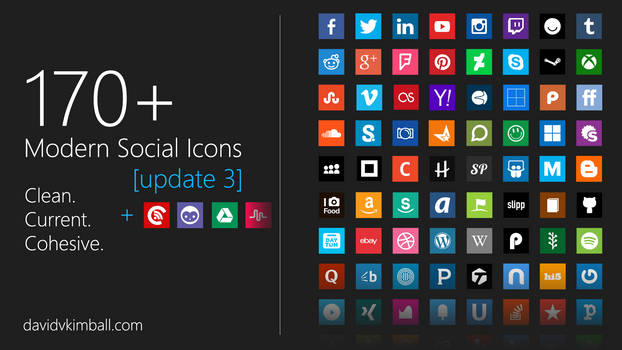 Modern Social Media Icons