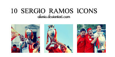 10 Sergio Ramos icons.