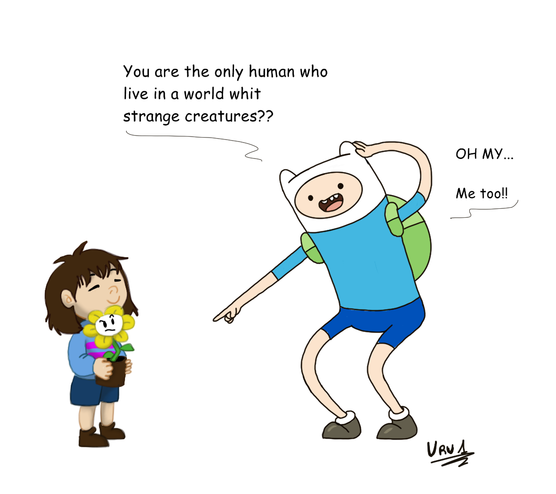 Undertale And Adventure Time By Uru1 On Deviantart