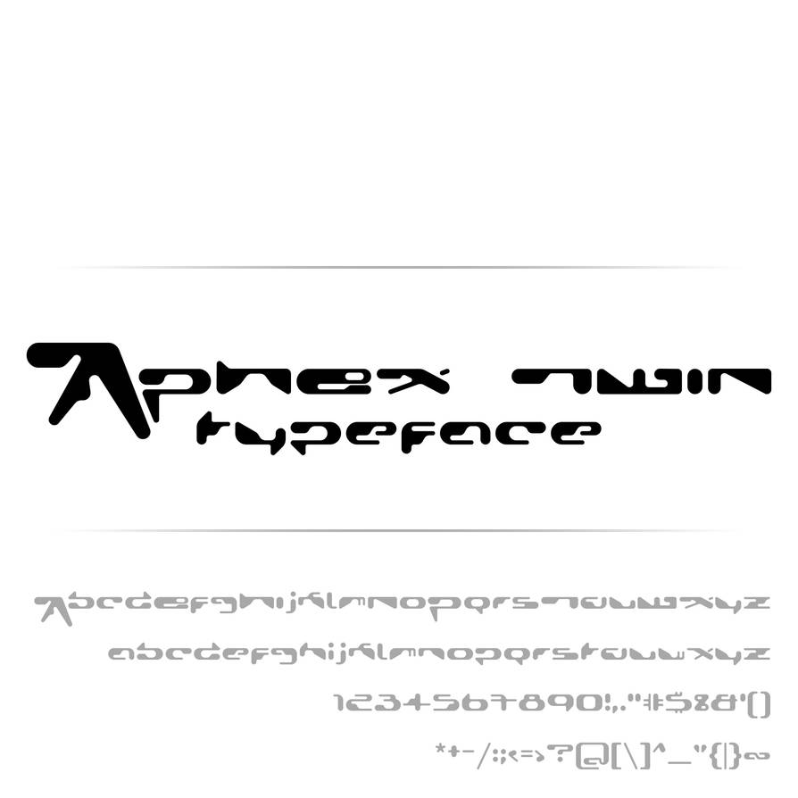 AF Xylem (Aphex Twin font) by arcanafoundry on DeviantArt