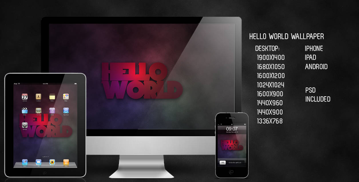 Wallpaper Hello World By Hollywoodsaint On Deviantart For Free