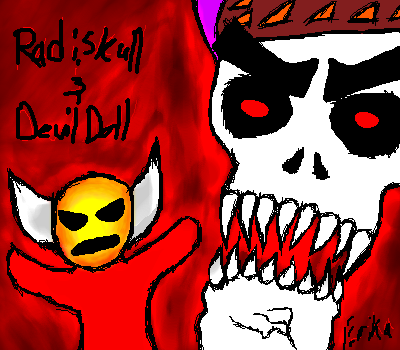 Radiskull and Devil Doll by My-God-Issa-Girl