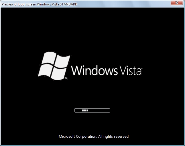 Windows Aero STANDARD boot