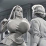 The bad ass blonde protector of the 40's. Way out of her time. Bullet bras beware.Work in progress
