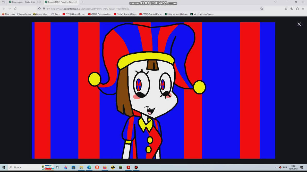 Pomni the Jester (TADC) Fanart by Pikachupsen on DeviantArt