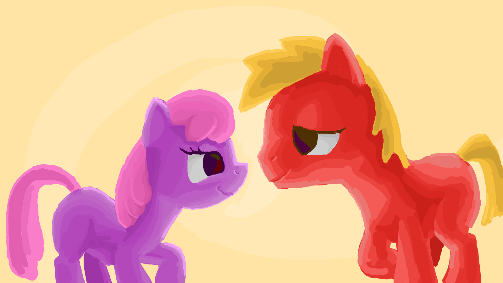 Cheerilee and Big Mac by odooee on DeviantArt