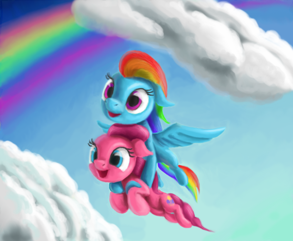 Rainbow pie pinkie dash by odooee on DeviantArt