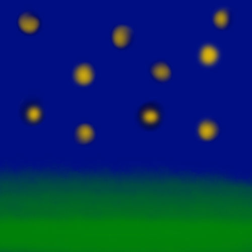 Night of fireflies by Painted-eyeballs on DeviantArt