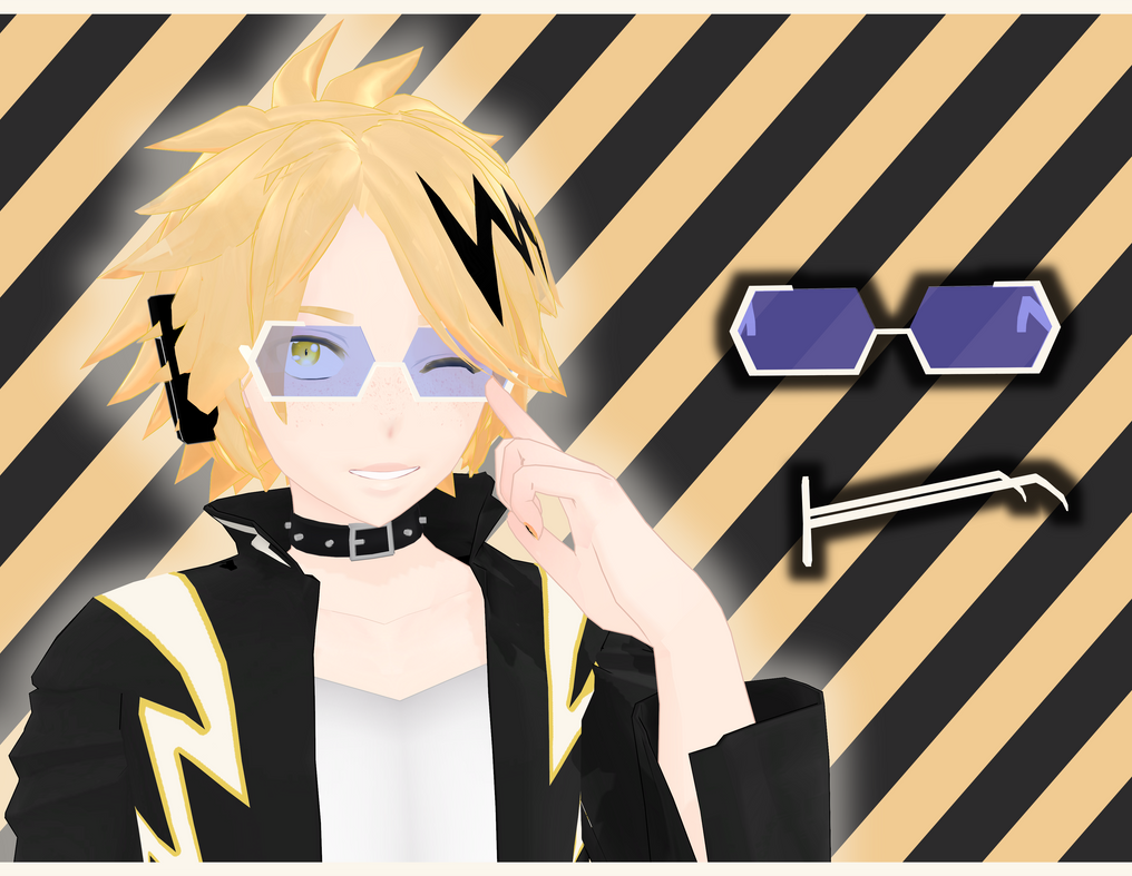 [mmd dl] denki kaminari's sunglasses by MumuBerry on DeviantArt