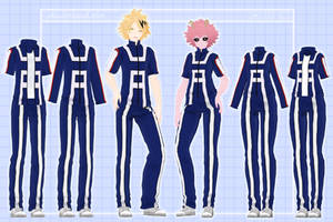 [mmd dl] bnha gym uniforms (female version added)
