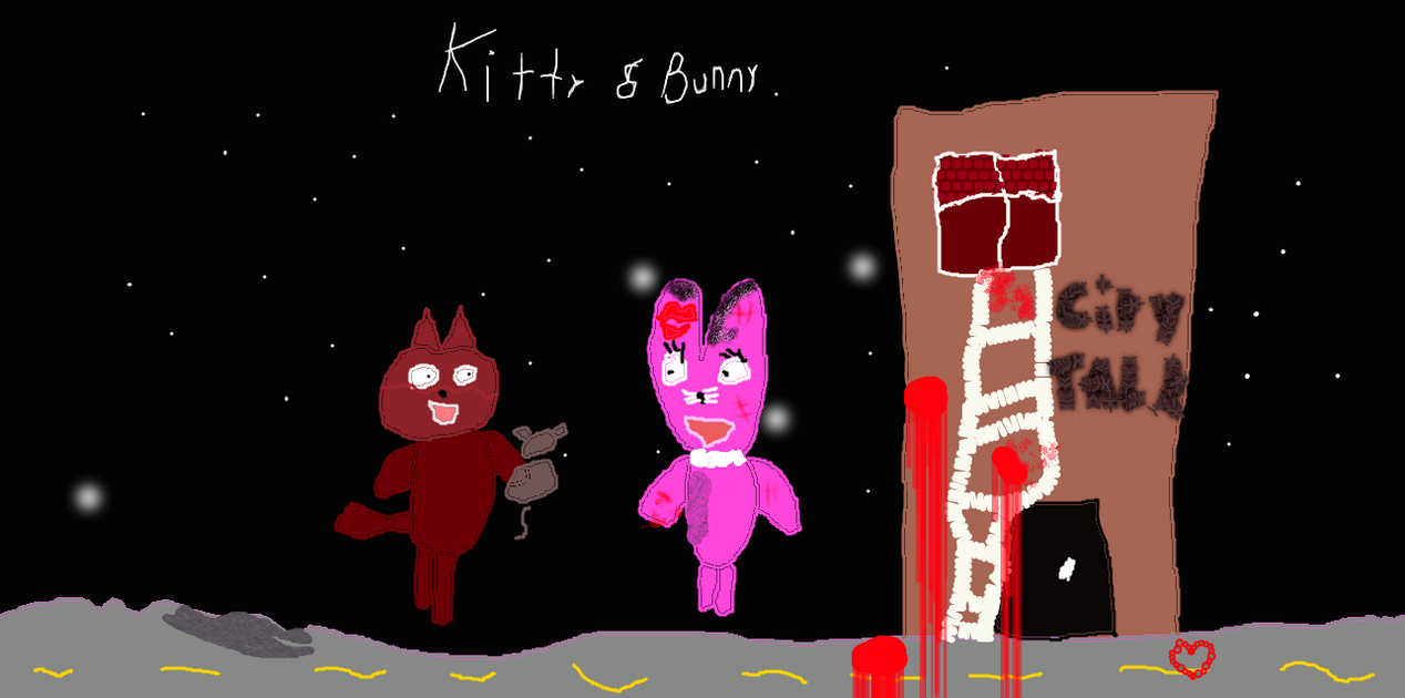 Kitty and Bunny by ooitsroo on DeviantArt
