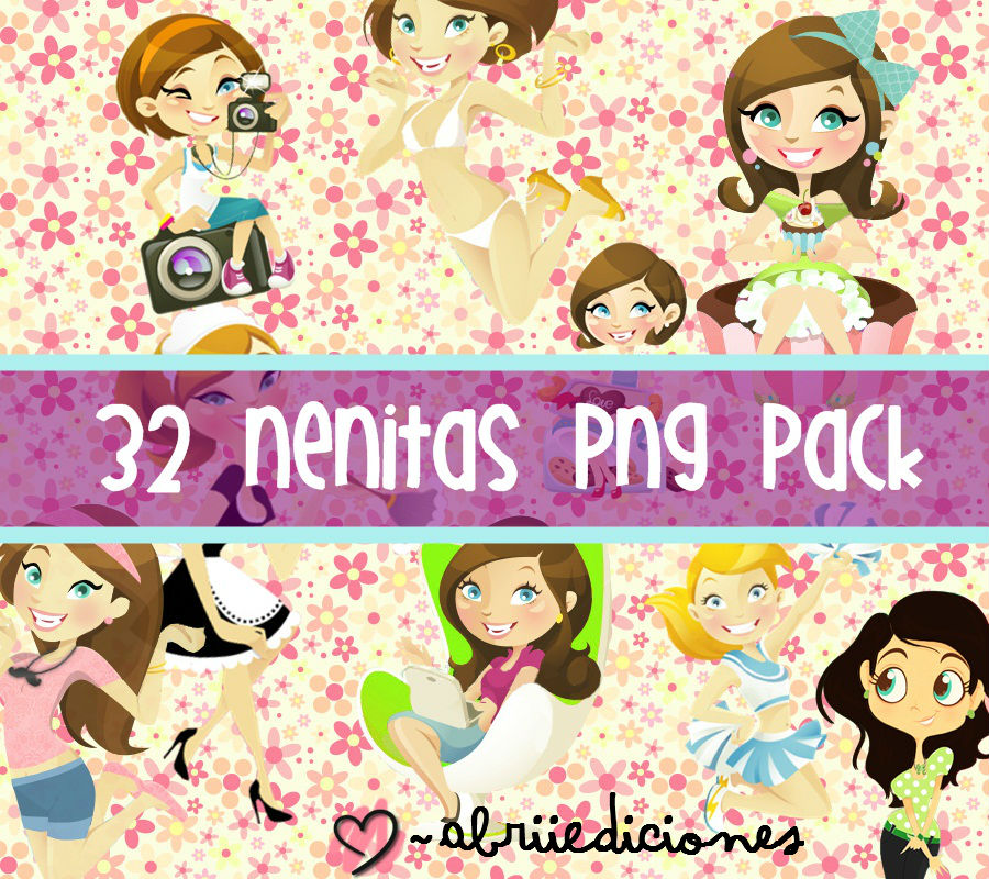 Pack Nenitas Png ~AbriiEdiciones