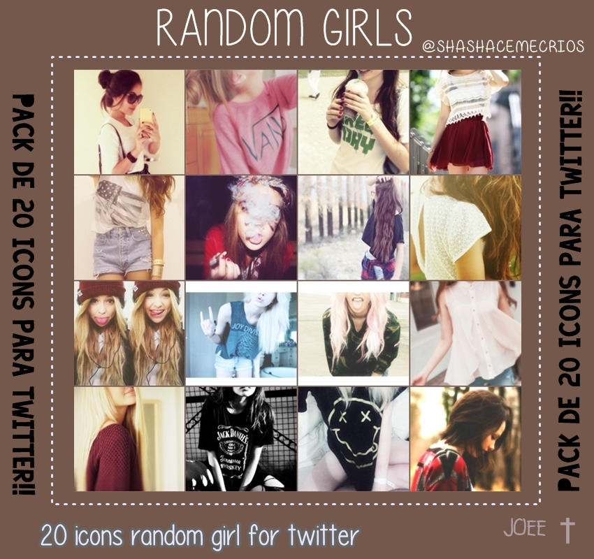 PACK icons random girls by @shashacemecrios by shashacemecrios on ...