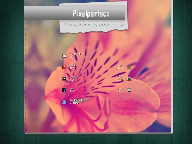 Pixelperfect conky theme