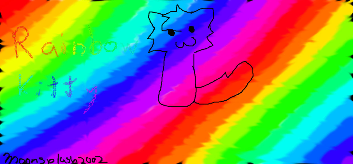 Rainbow Kitty by RandomFallingCats on DeviantArt