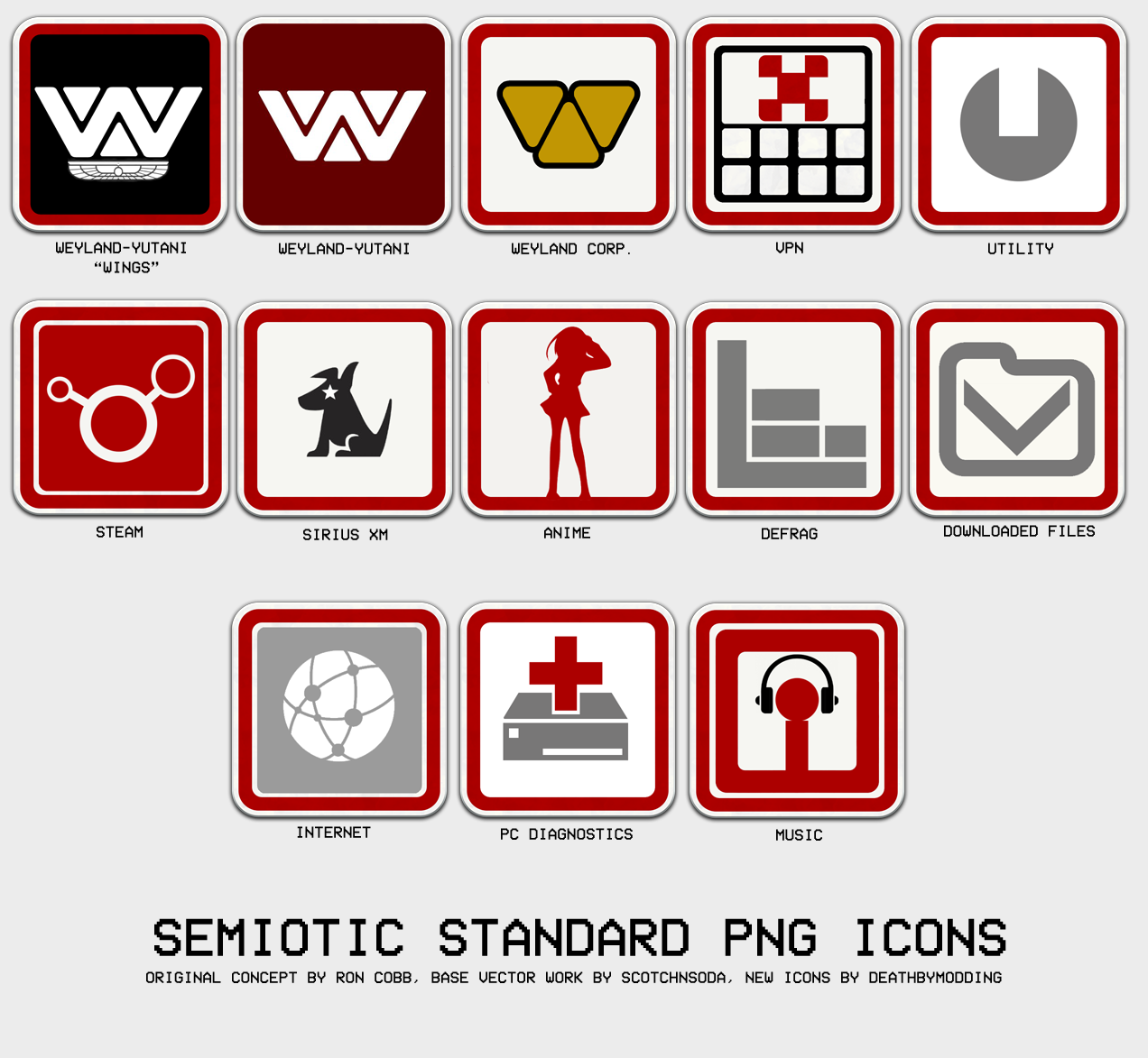 Rocketdock - Semiotic Standard Icons