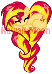 Sunset Shimmer heart pony